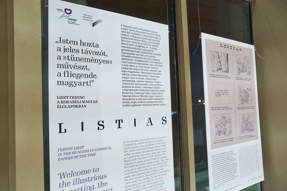 Listias – Ferenc Liszt in the Hungarian satirical papers of the time – exhibition at Müpa Budapest Hrotkó Bálint / Müpa