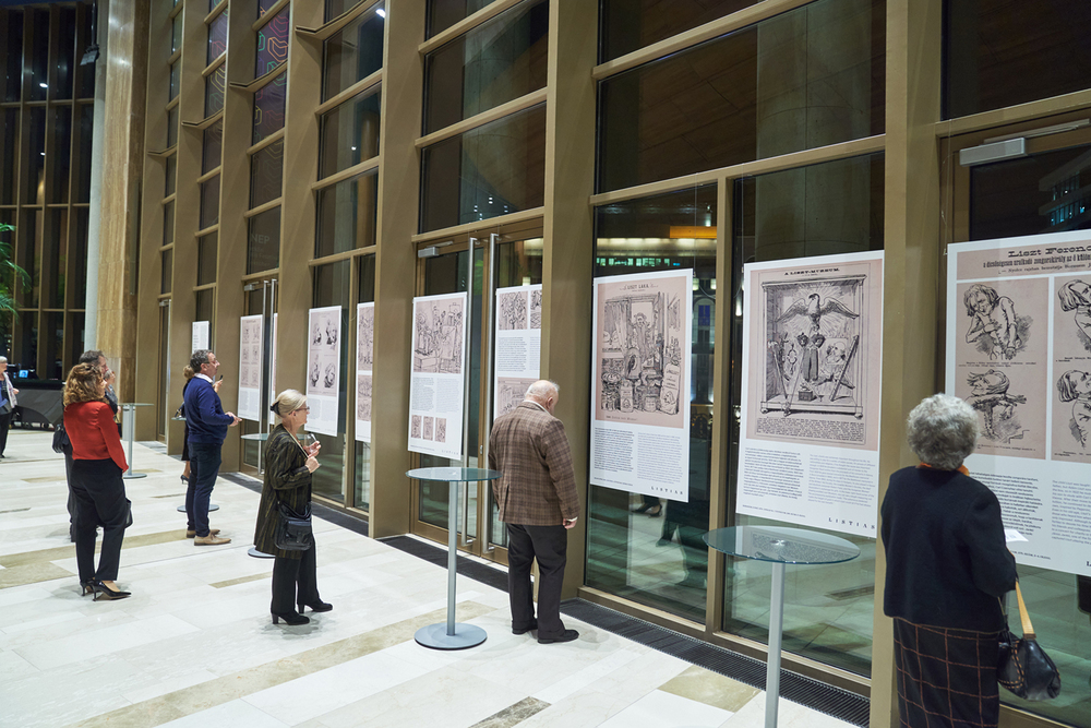 Listias – Ferenc Liszt in the Hungarian satirical papers of the time – exhibition at Müpa Budapest Hrotkó Bálint / Müpa