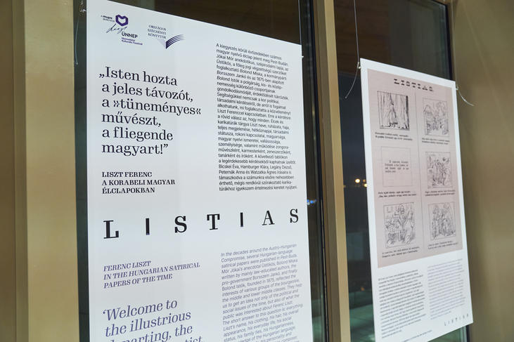 Listias – Ferenc Liszt in the Hungarian satirical papers of the time – exhibition at Müpa Budapest